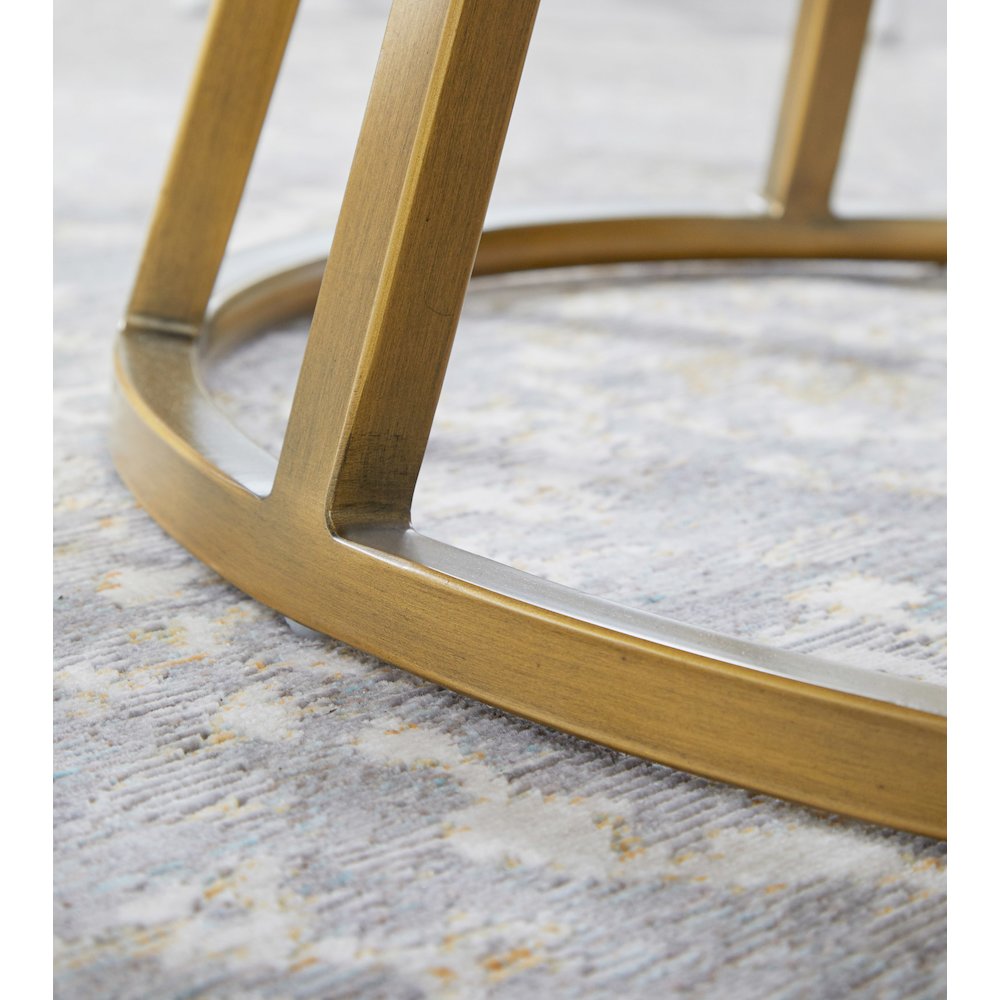 Traditions Transitional Turino Round Dining Table Base. Picture 9
