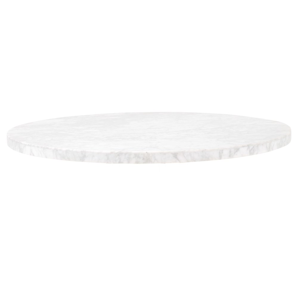 Traditions Transitional Turino 54" Round Dining Table Carrera Top. Picture 1