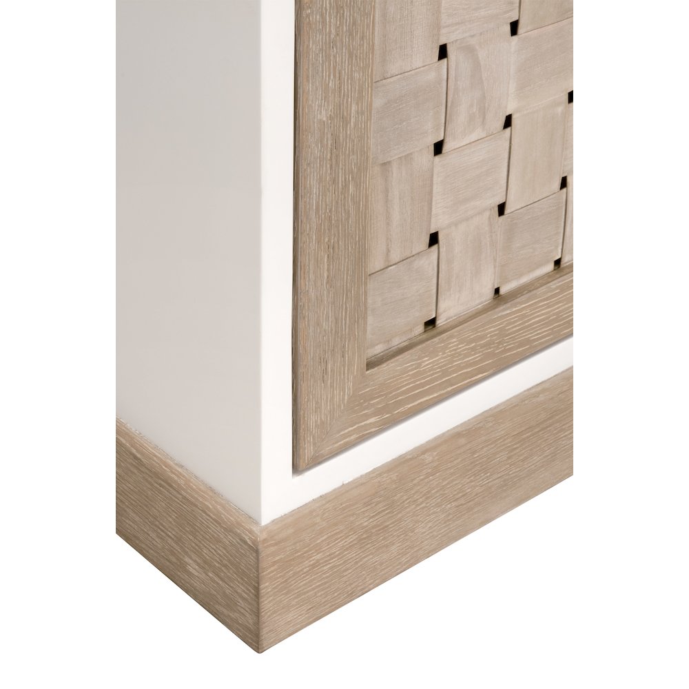 Bella Antique Transitional Weave Media Sideboard. Picture 9