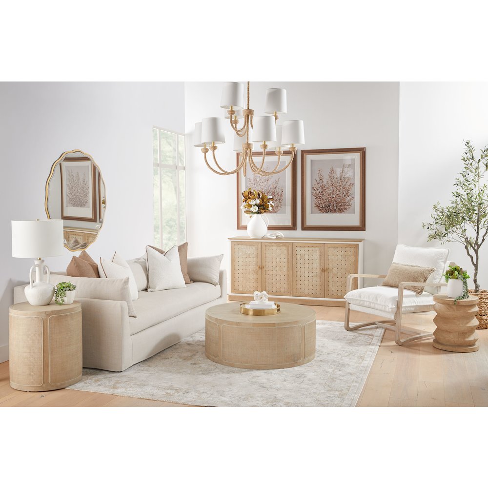 Bella Antique Transitional Weave Media Sideboard. Picture 11