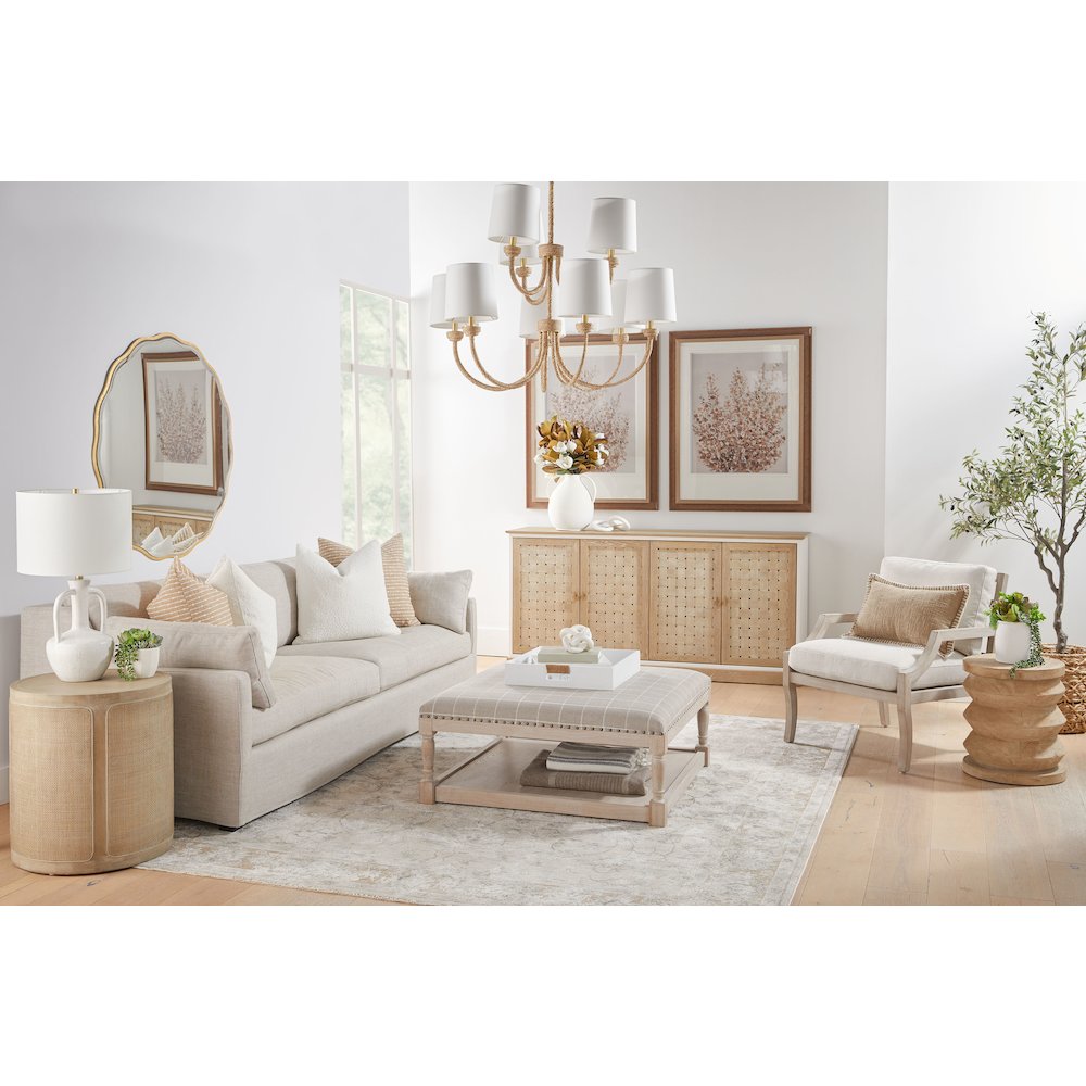 Bella Antique Transitional Weave Media Sideboard. Picture 12