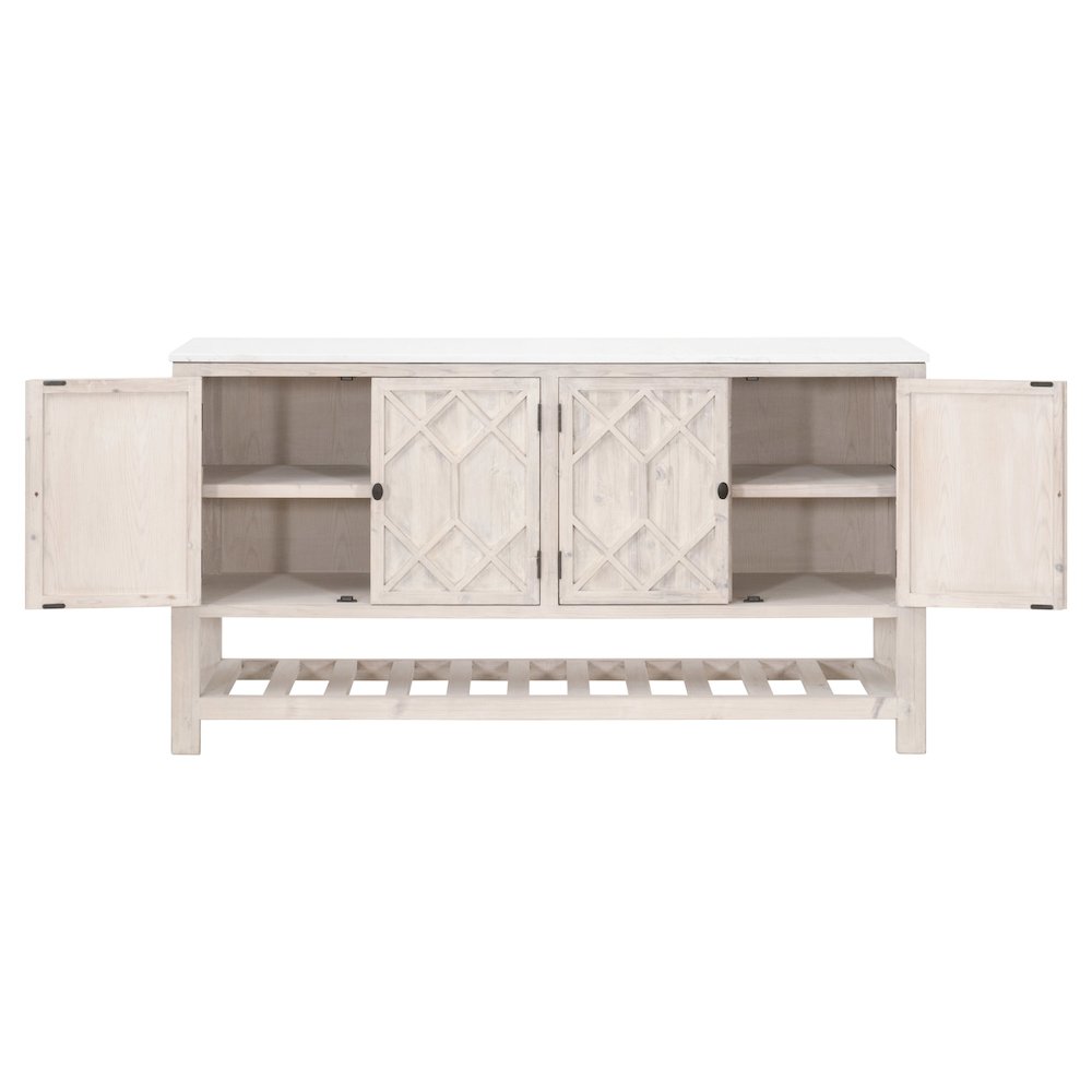 Bella Antique Transitional Willow Media Sideboard. Picture 2