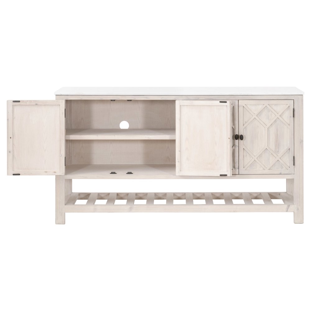 Bella Antique Transitional Willow Media Sideboard. Picture 5