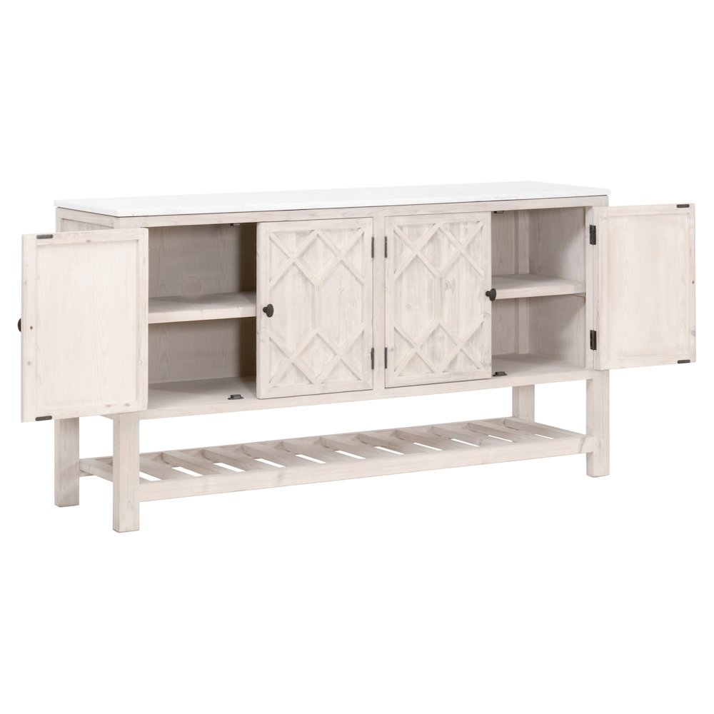 Bella Antique Transitional Willow Media Sideboard. Picture 7