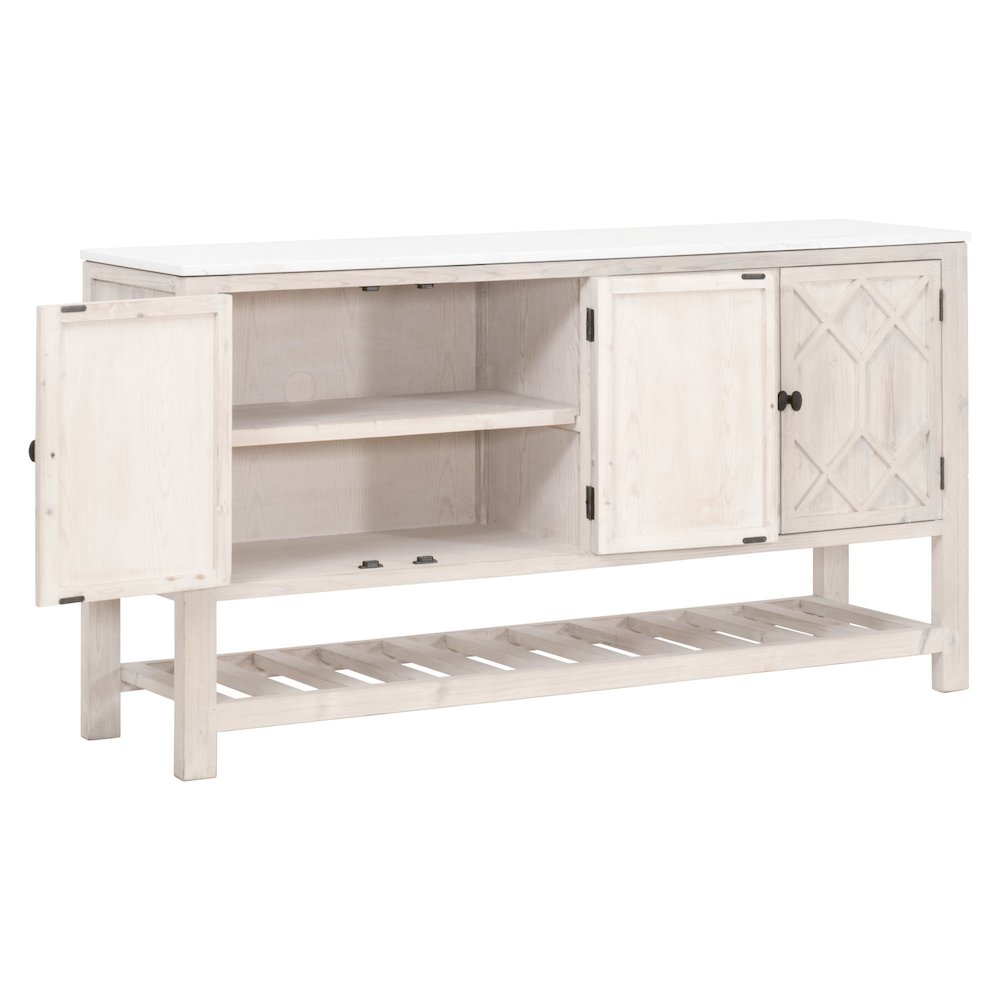 Bella Antique Transitional Willow Media Sideboard. Picture 9