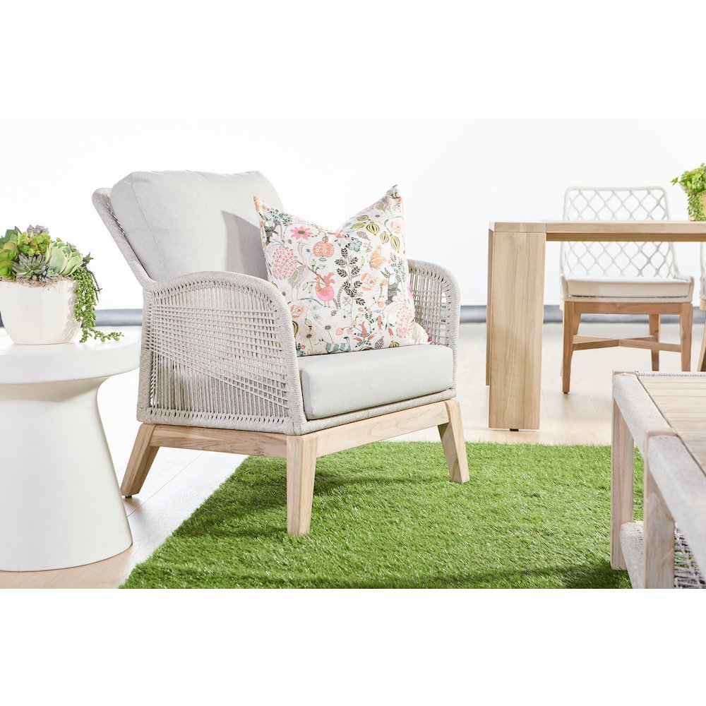 Woven - Outdoor  Transitional Wrap Outdoor Coffee Table. Picture 12
