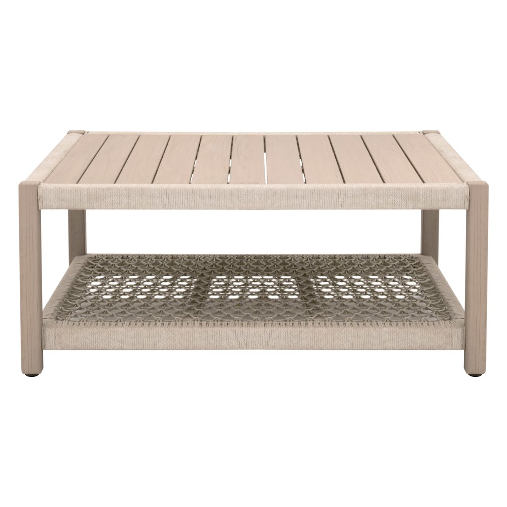 Wrap Outdoor Square Coffee Table. Picture 1