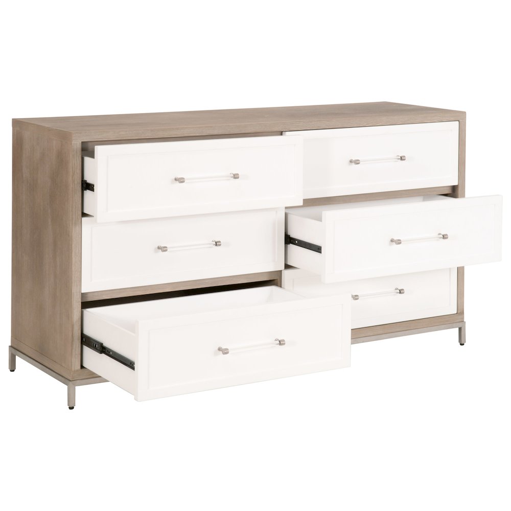 Traditions Transitional Wrenn 6-Drawer Double Dresser. Picture 4