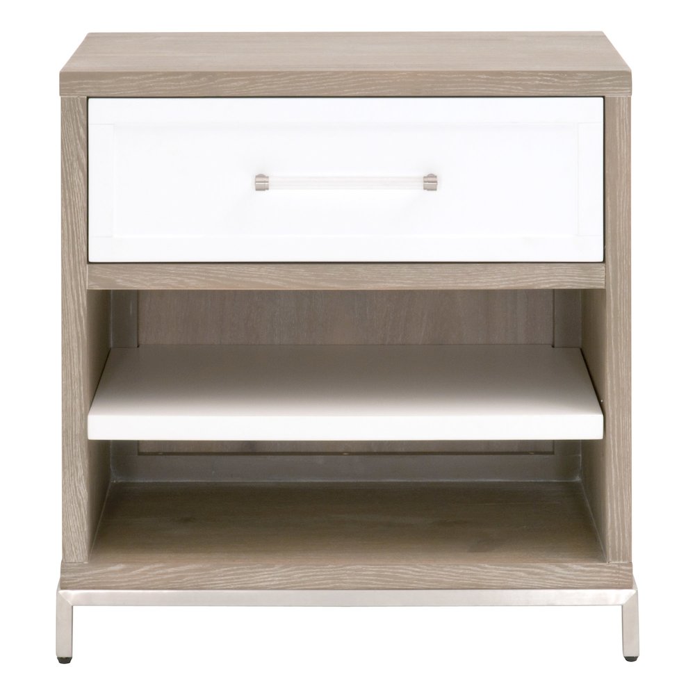 Traditions Transitional Wrenn 1-Drawer Nightstand. Picture 1