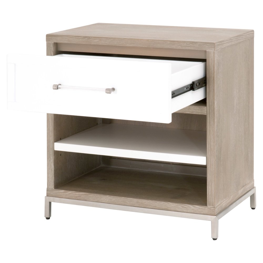 Traditions Transitional Wrenn 1-Drawer Nightstand. Picture 4