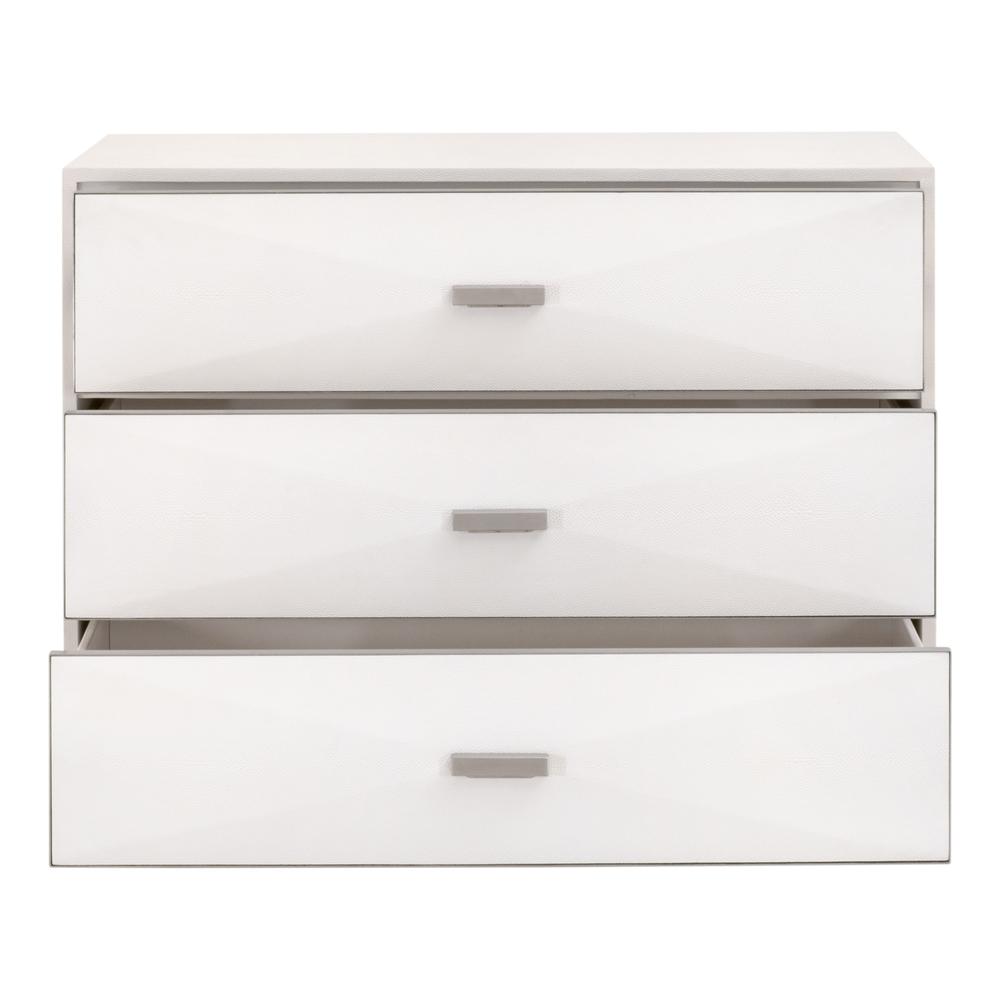 Wynn Shagreen 3-Drawer Nightstand. Picture 7