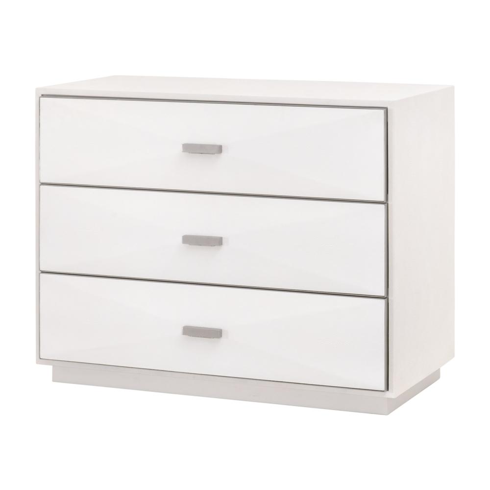 Wynn Shagreen 3-Drawer Nightstand. Picture 5