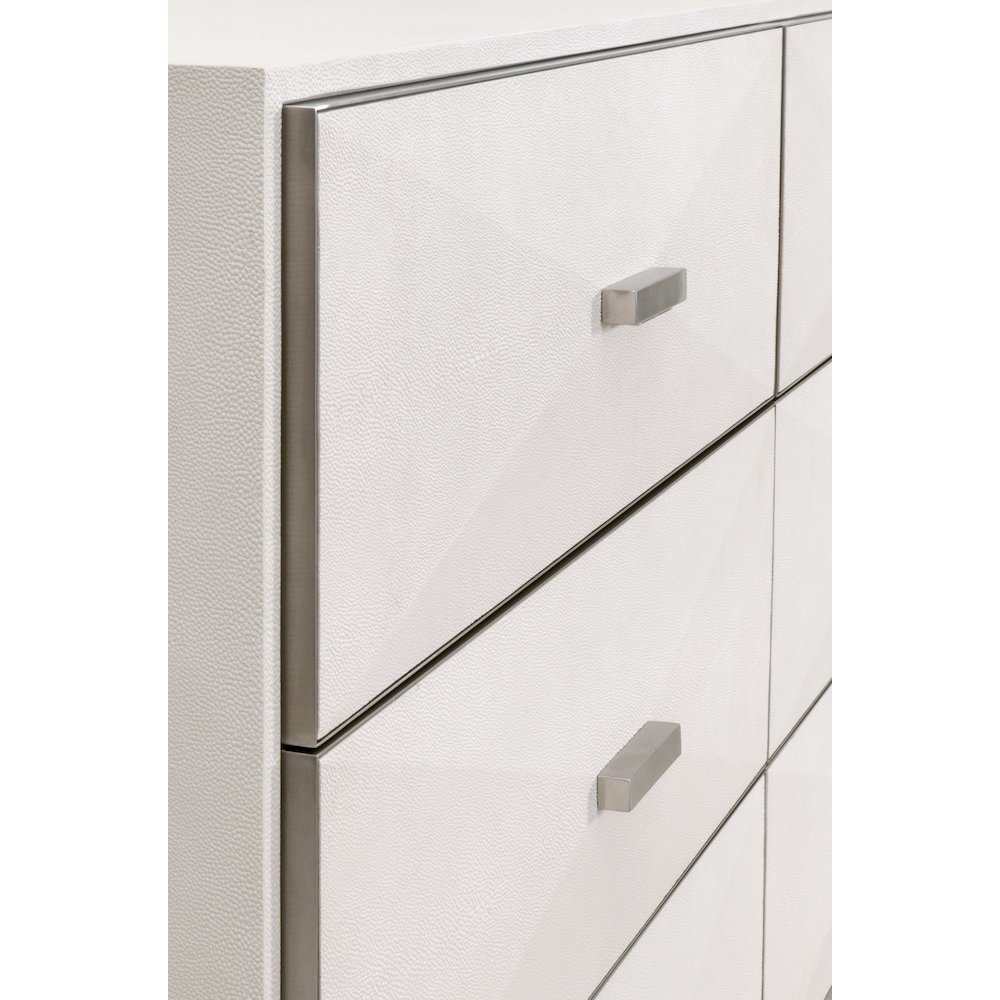 Traditions Transitional Wynn Shagreen 6-Drawer Double Dresser. Picture 9