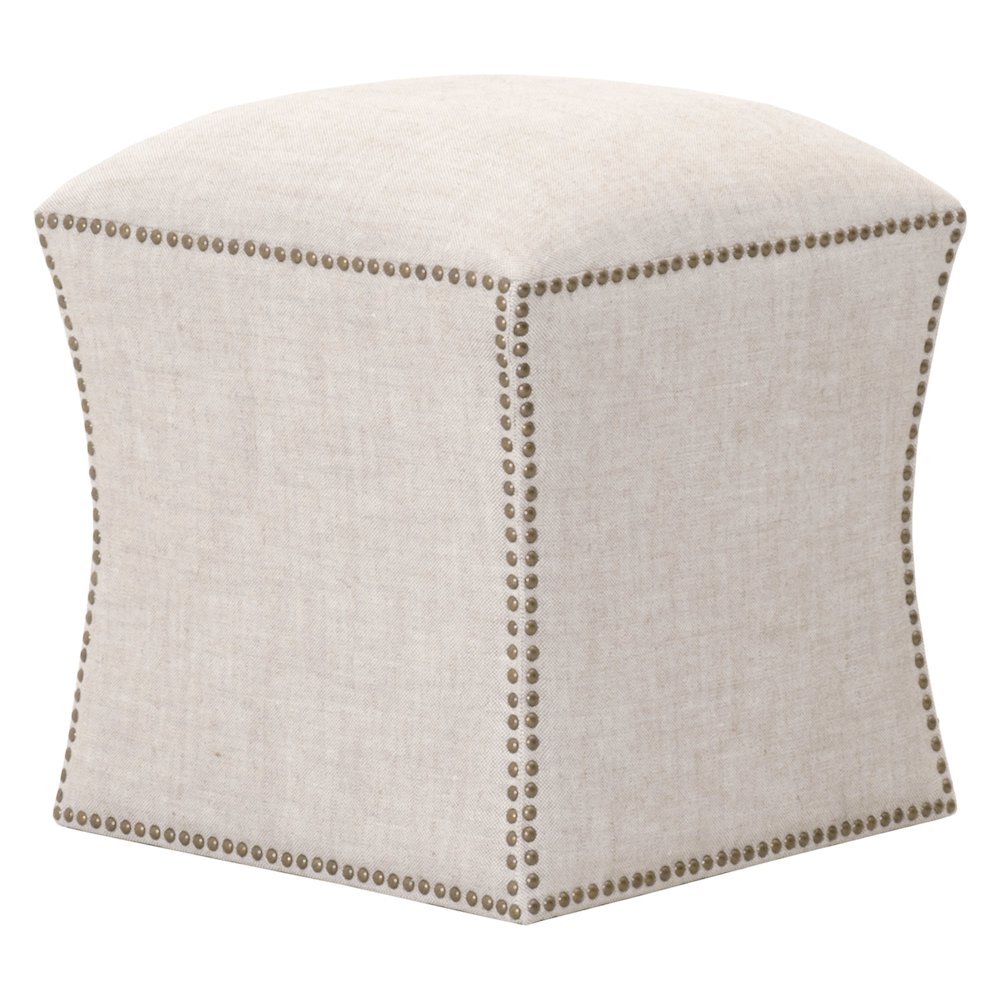 Essentials Transitional York Ottoman. Picture 1
