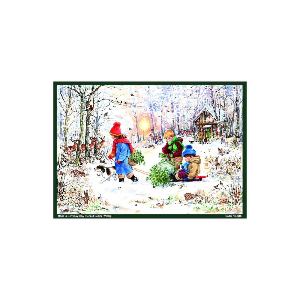 Advent - Snowy Forest (With Envelope). Picture 1