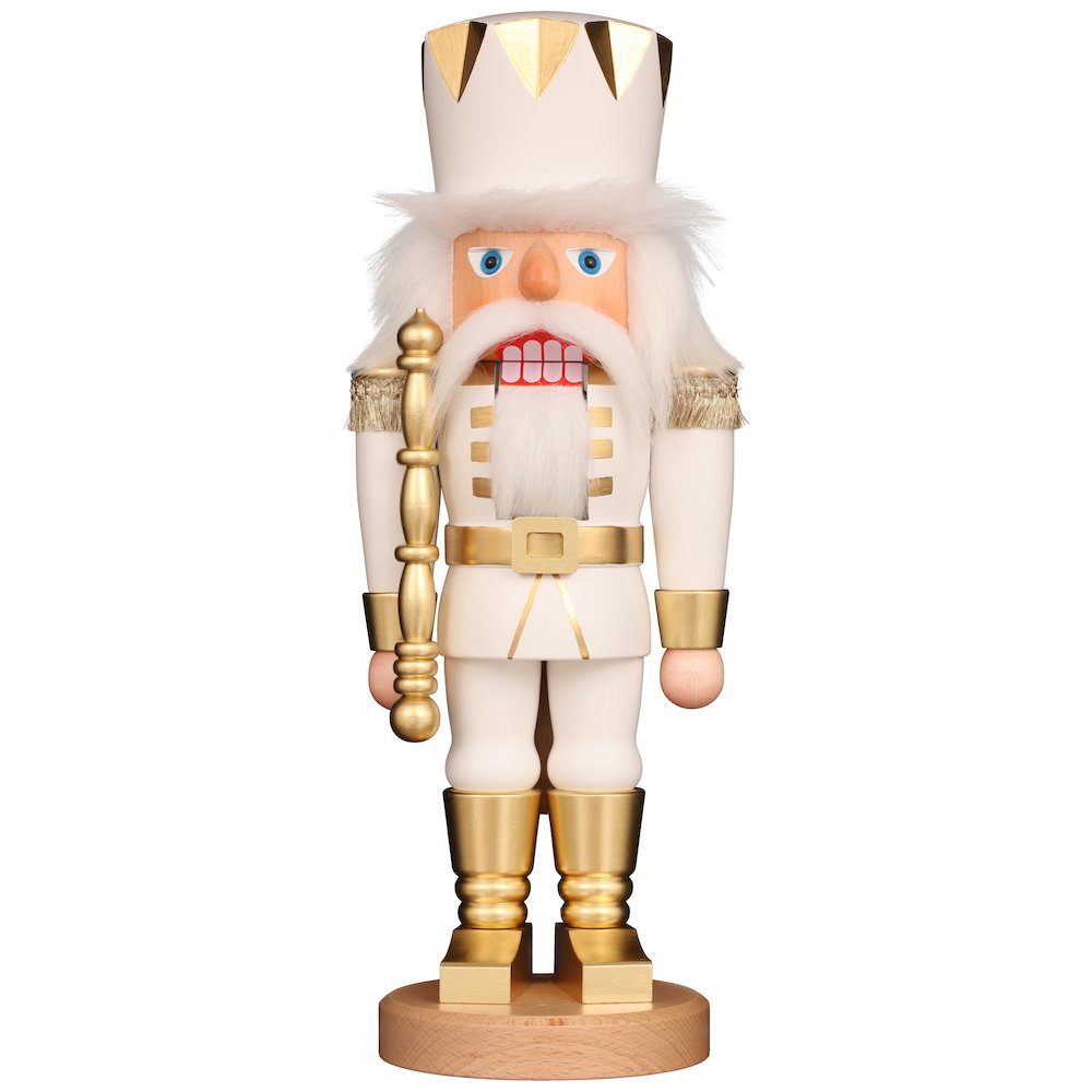 Nutcracker - White And Gold King. Picture 1