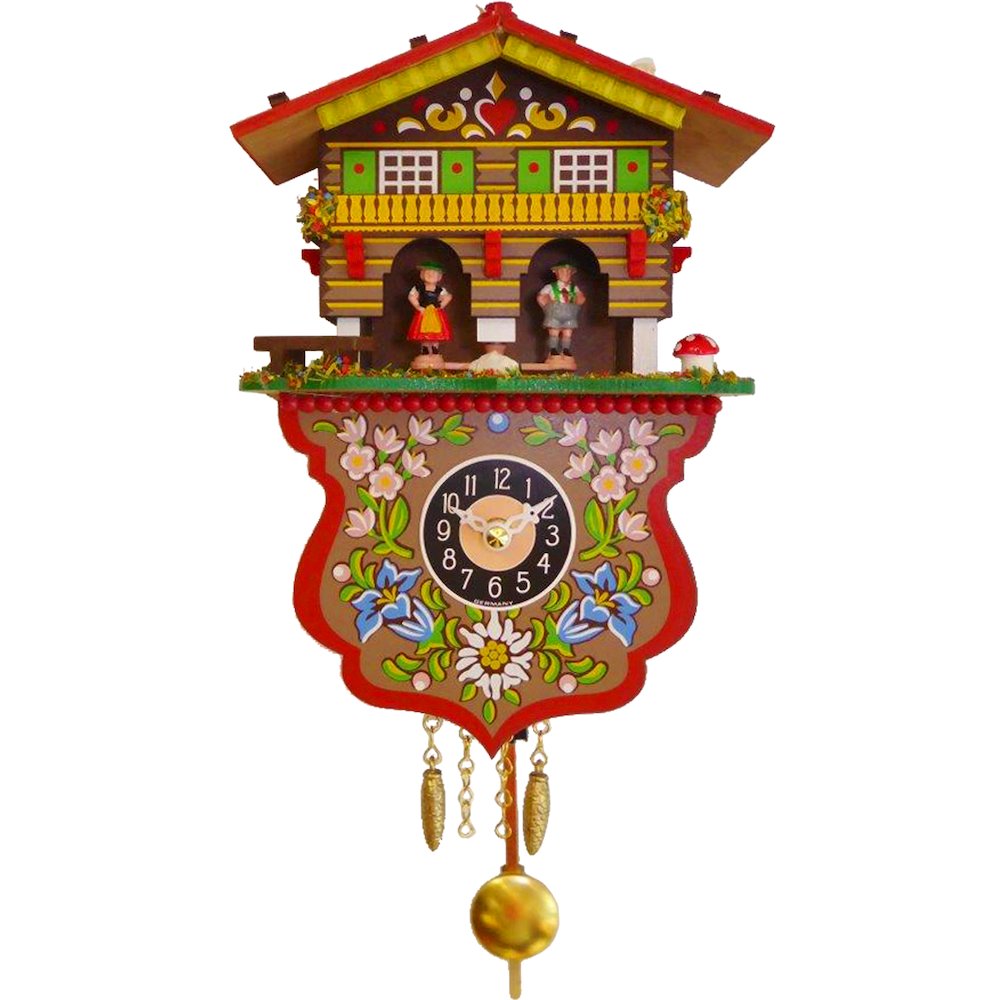 Battery-Operated Clock - Mini Size With Music/Chimes. Picture 1