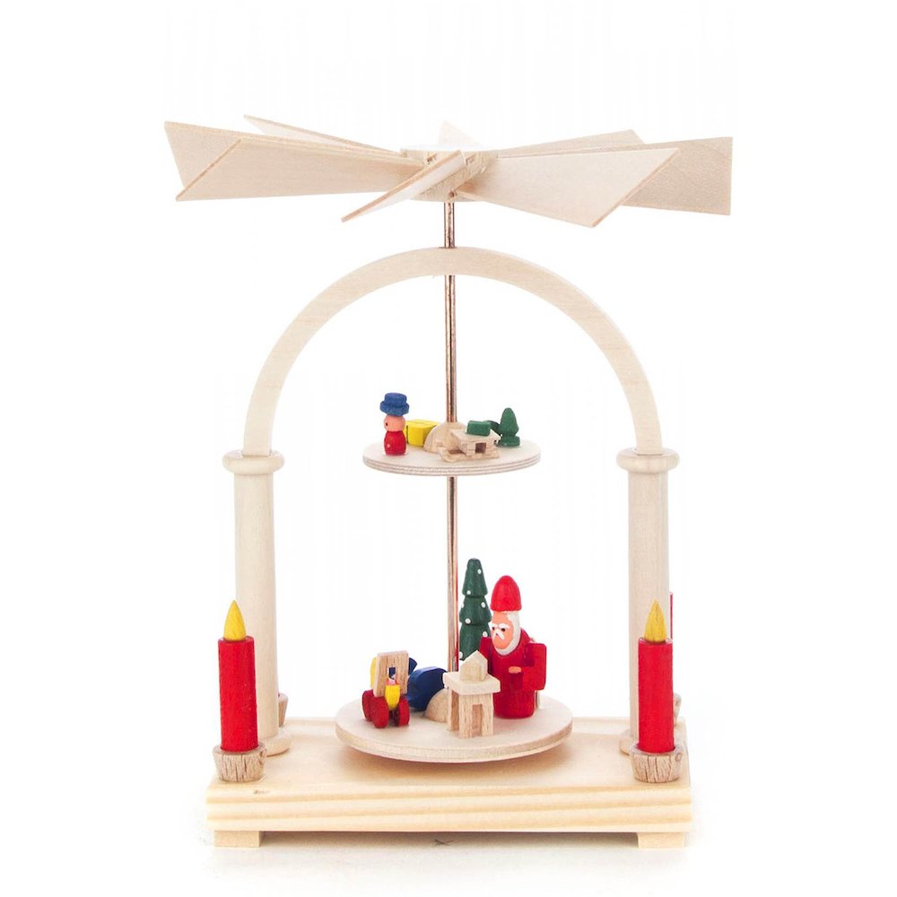 Mini Pyramid - Santa With Toys - 2-Tiers. Picture 1