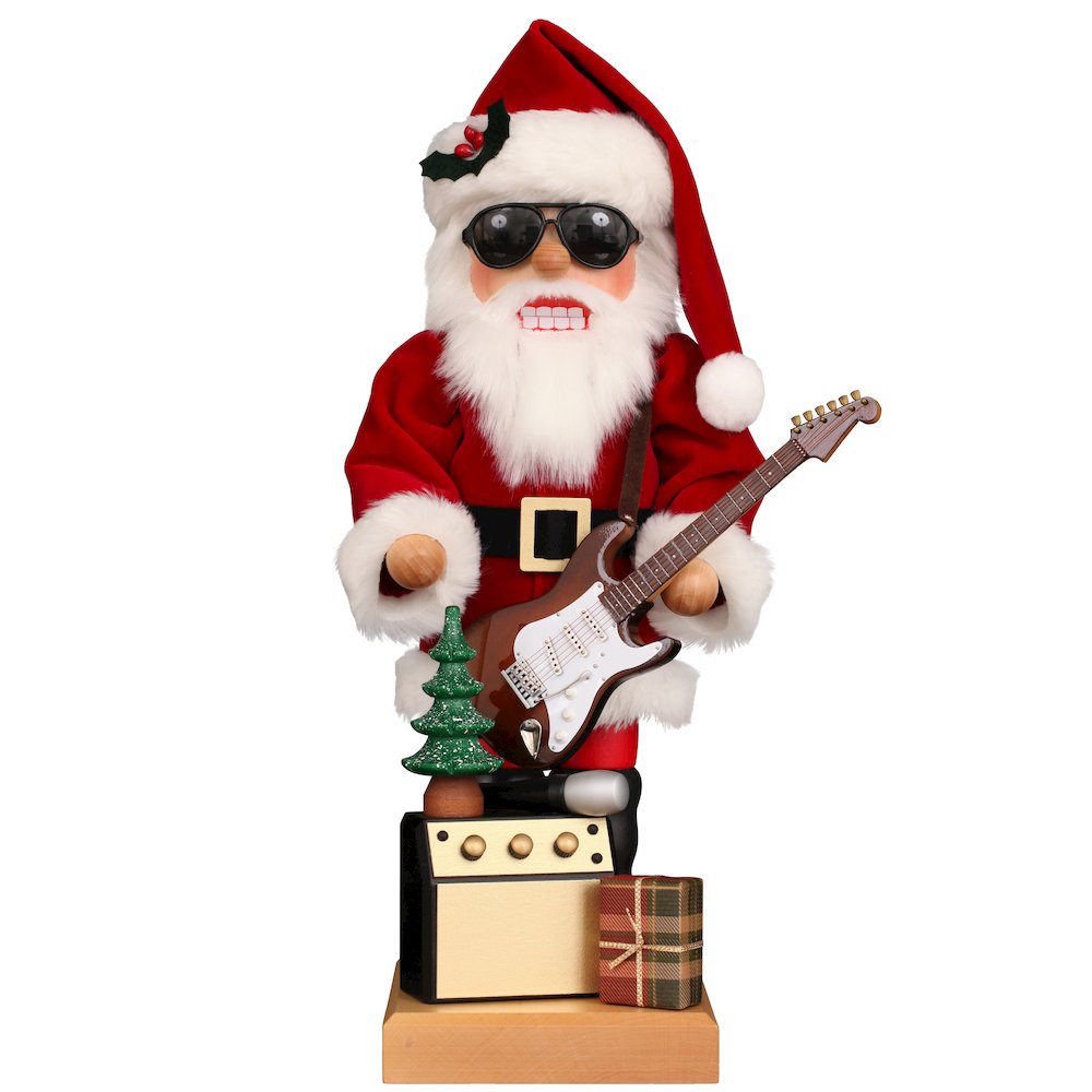 Premium Nutcracker - Rocker Santa. Picture 1