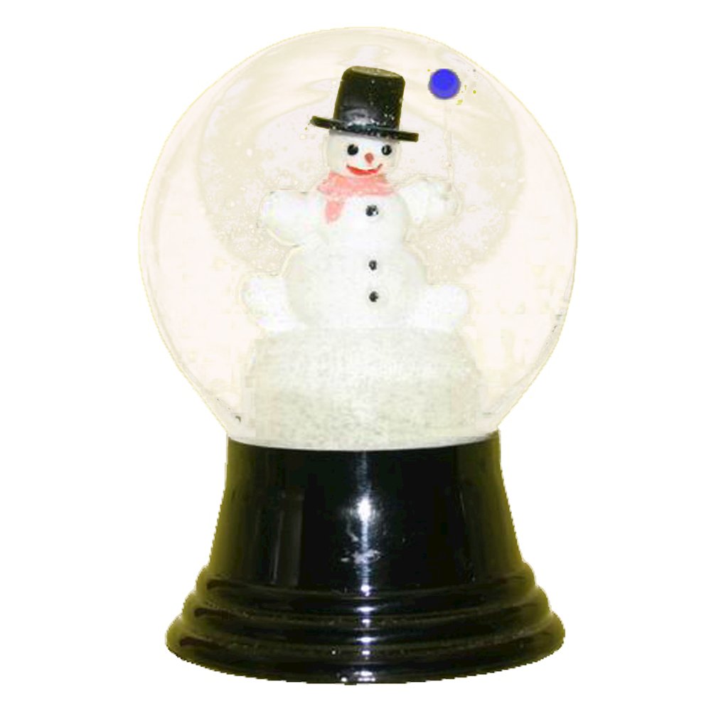 Snowglobe - Medium Snowman With Balloon. Picture 1