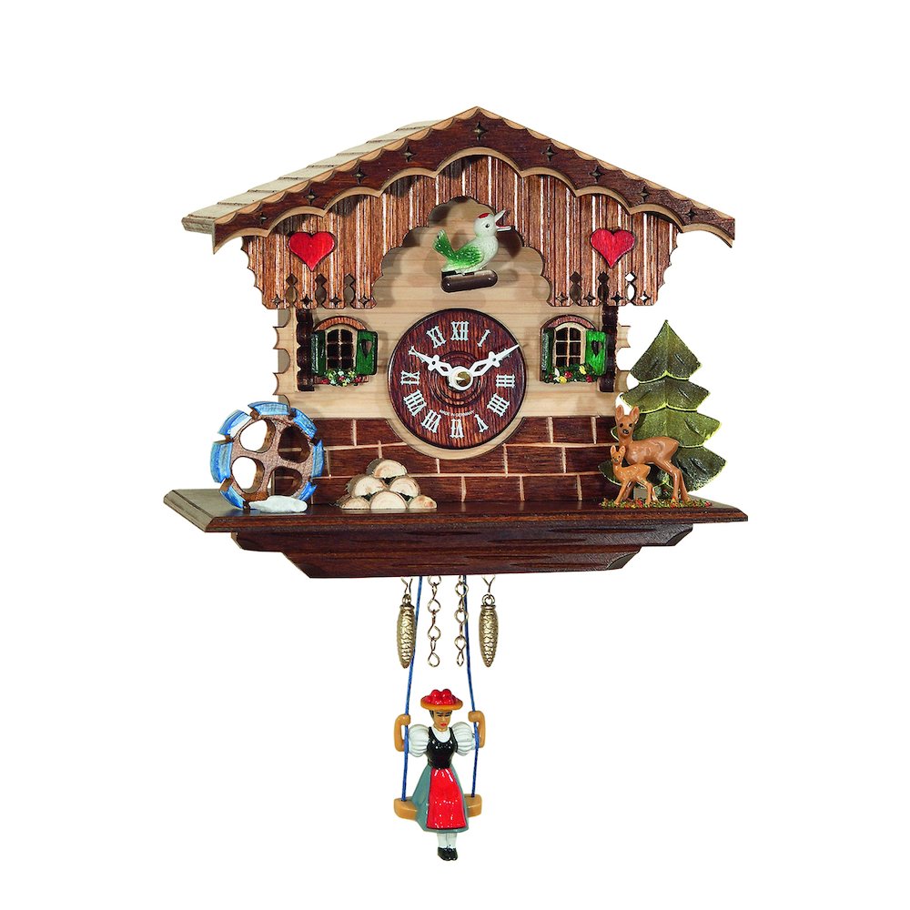 Battery-Operated Clock - Mini Size With Music/Chimes. Picture 1