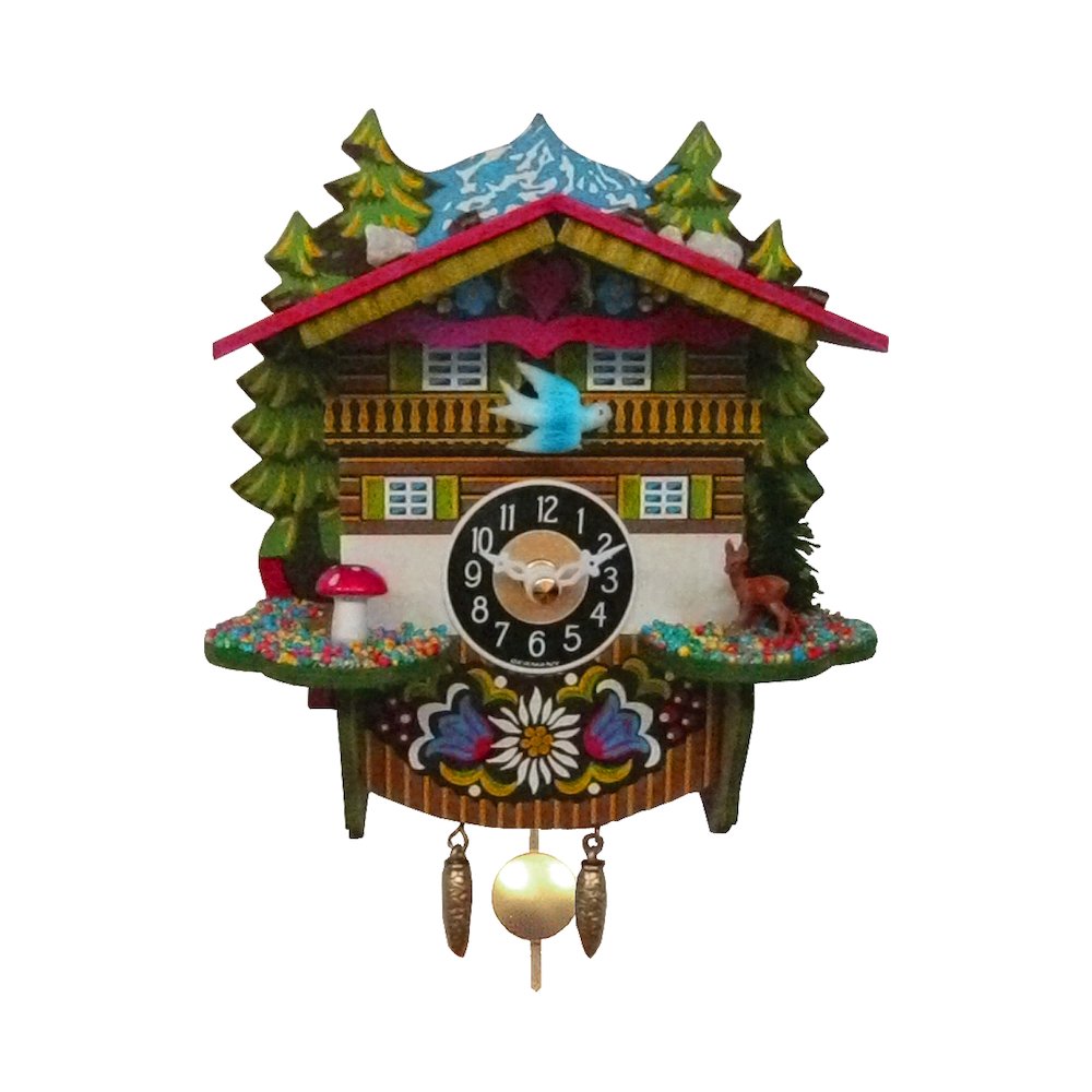Battery-Operated Clock - Mini Size With Music/Chimes. Picture 1