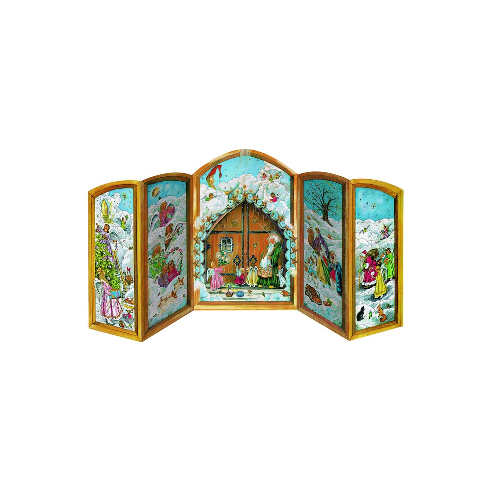 Advent Calendar - 3D Christmas Gate Scene. Picture 1