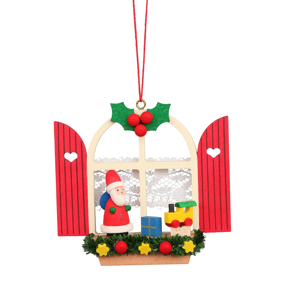 Ornament - Window With Santa. Picture 1