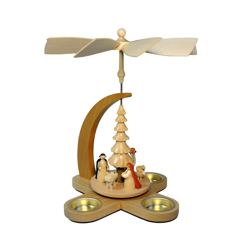 Pyramid - Nativity Scence (Natural). Picture 1