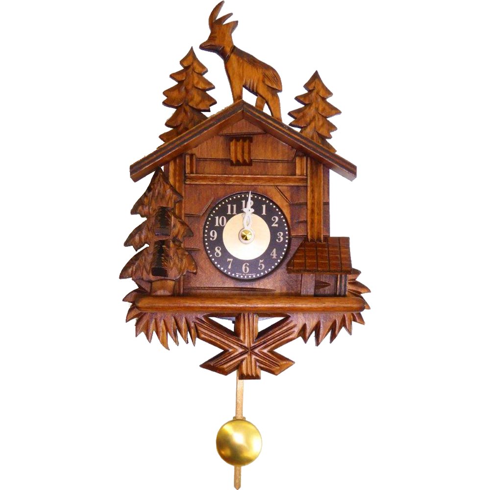 Battery-Operated Clock - Mini Size With Music/Chimes. Picture 1
