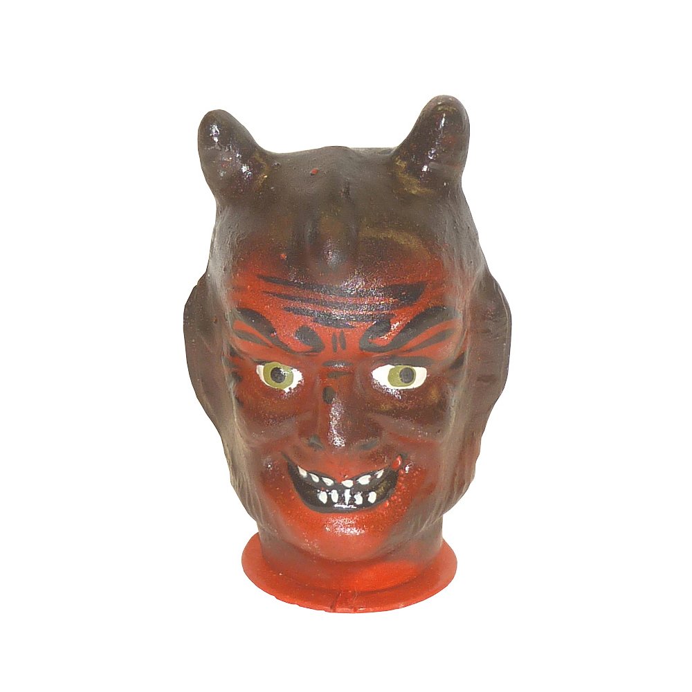 Paper Mache Candy Container - Devil -. Picture 1