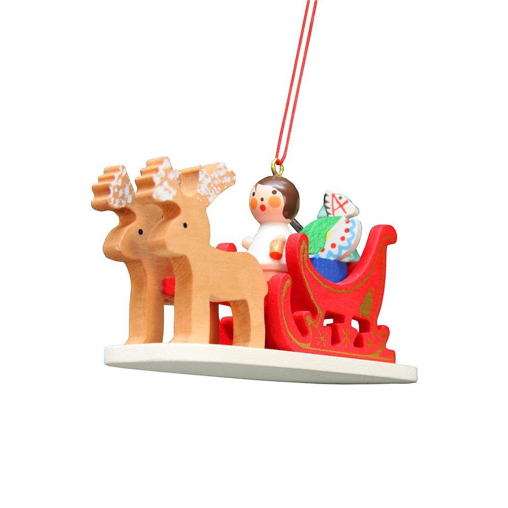 Ornament - Angel Sled. Picture 1