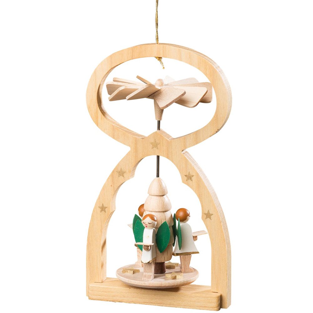 Mini Pyramid Hanging Ornament - Angel Choir. Picture 1