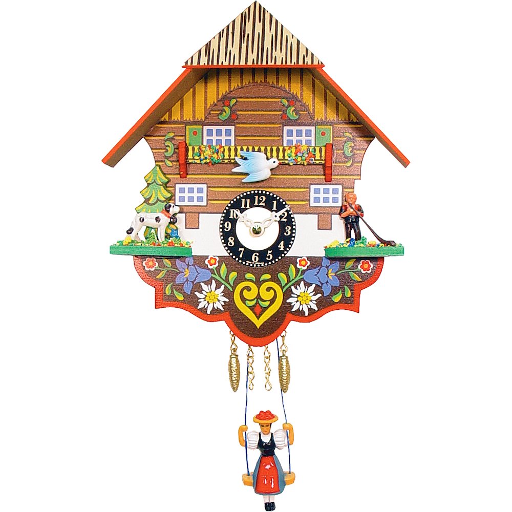 Battery-Operated Clock - Mini Size With Music/Chimes. Picture 1