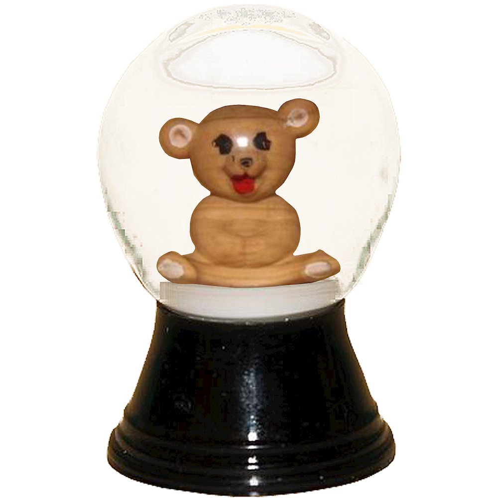 Snowglobe - Mini Teddy Bear. Picture 1