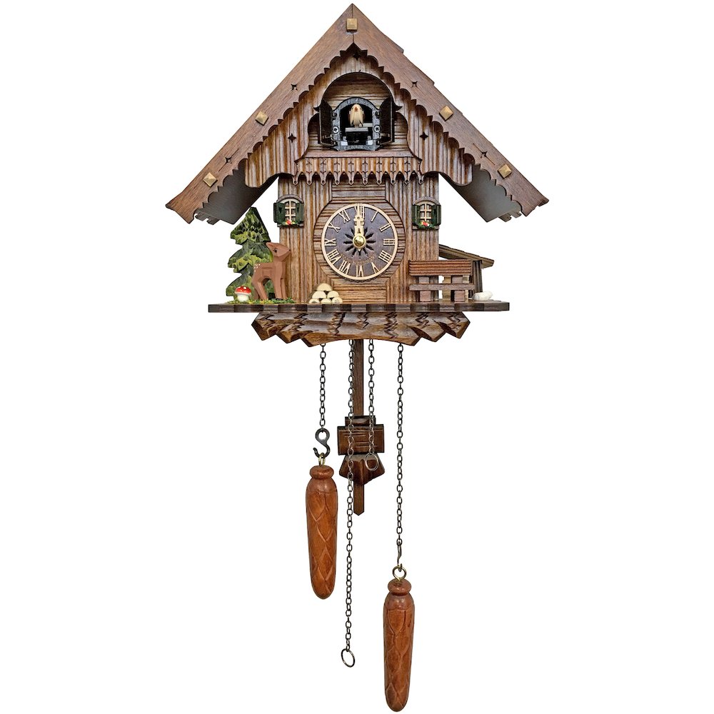 Battery-Operated Cuckoo Clock - Full Size -. Picture 1