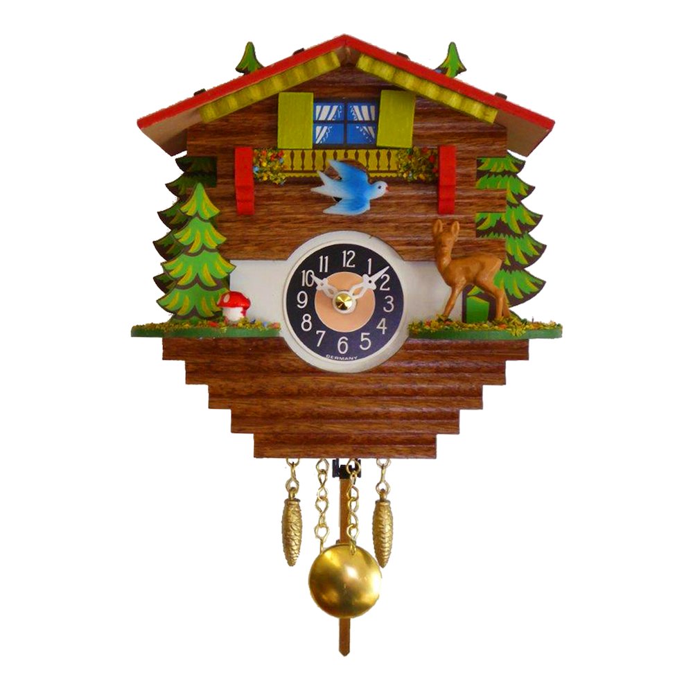 Battery-Operated Clock - Mini Size With Music/Chimes. Picture 1