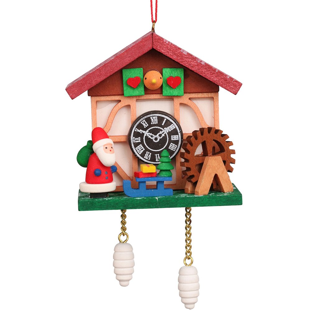Ornament - Cuckoo Clock Santa. Picture 1