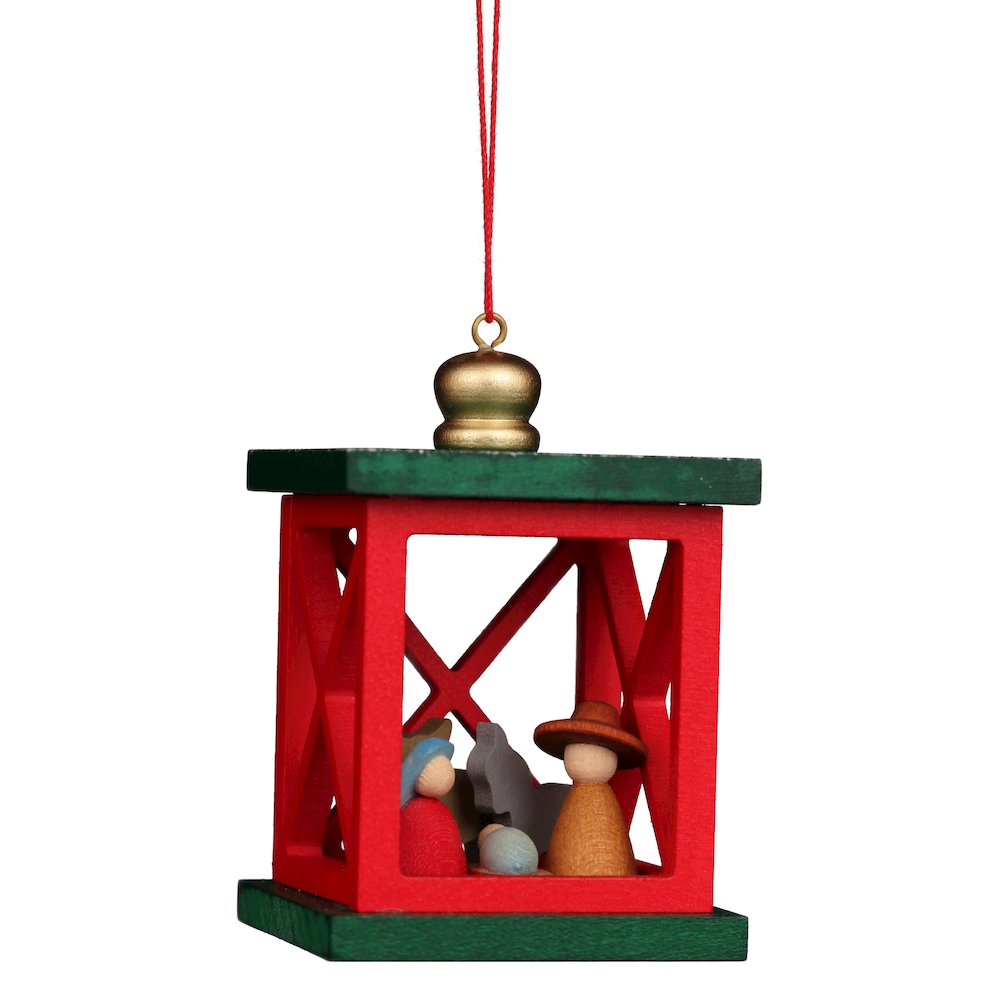 Ornament - Christmas Lantern With Nativity Scene. Picture 1