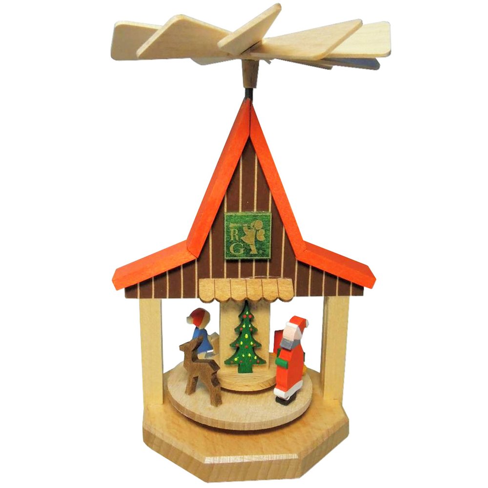 Pyramid - Mini House With Santa. Picture 1