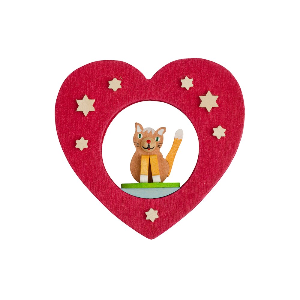 Ornament - Cat " Heart. Picture 1