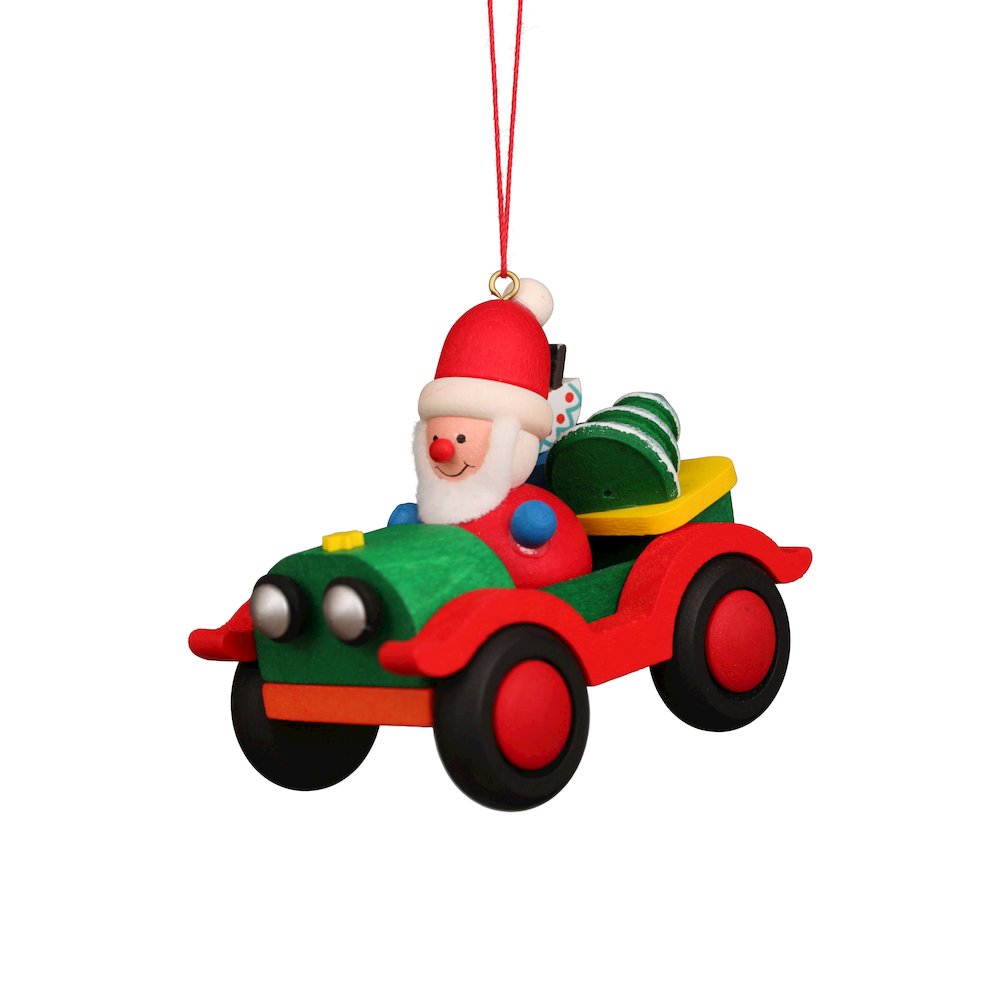 Ornament - Santa In Car. Picture 1