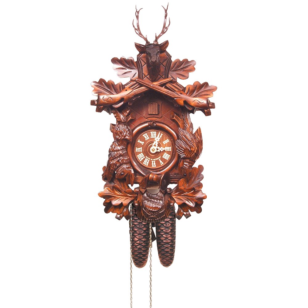 Cuckoo Clock, Carved With 8-Day Weight Driven Movement - Full Size. Picture 1