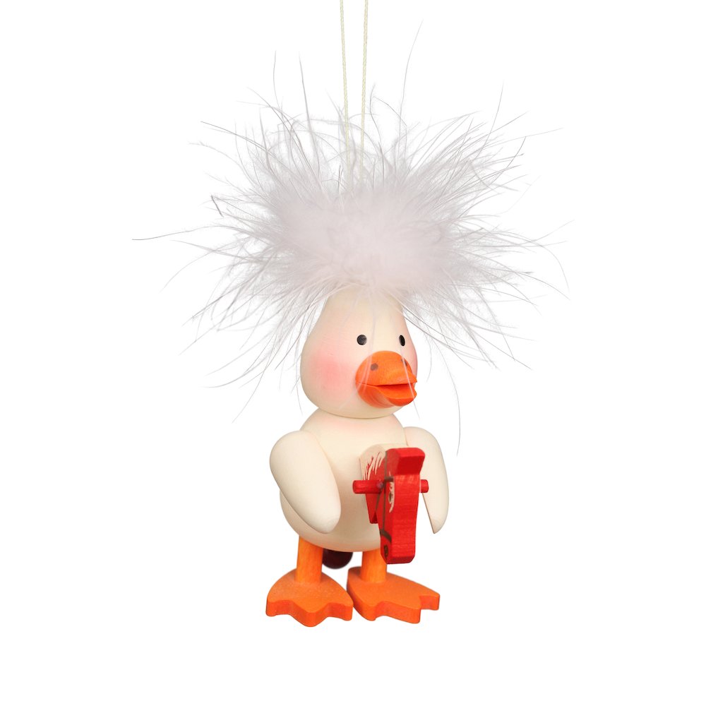 Ornament - Ducky With Rocking Horse. Picture 1