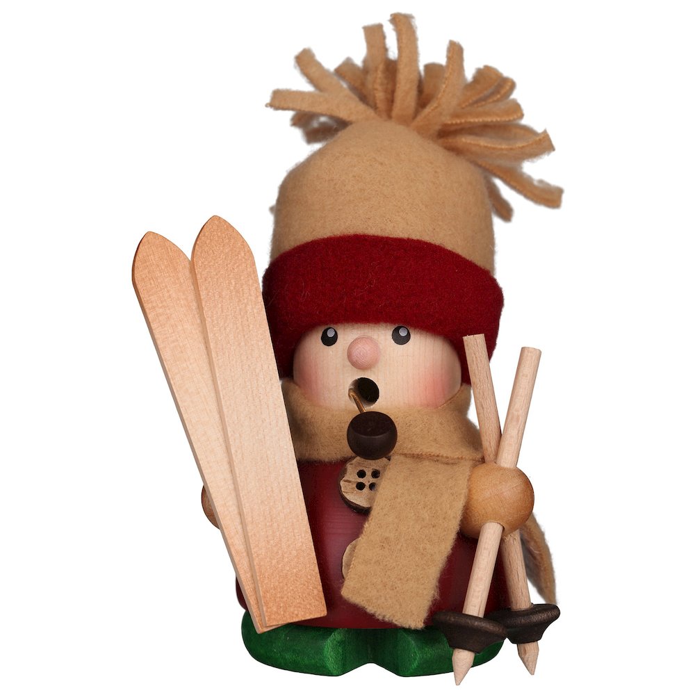 Incense Burner - Skier. Picture 1