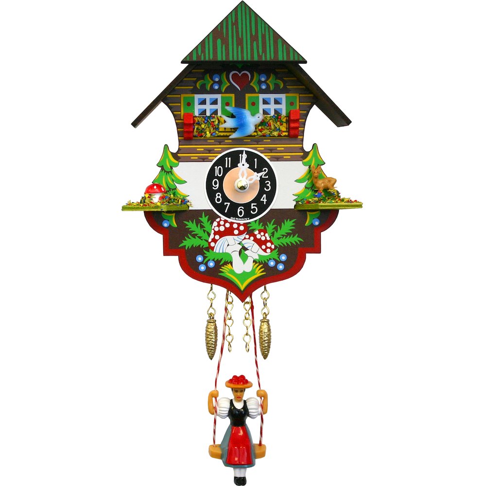 Battery-Operated Clock - Mini Size With Music/Chimes. Picture 1