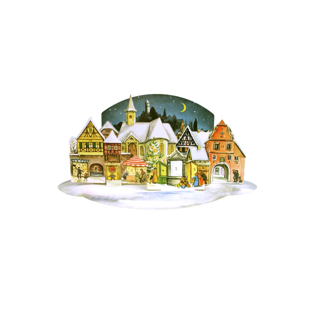 Advent - 3-Dimensional Village Scene - Replica Of 1955 Design. Picture 1