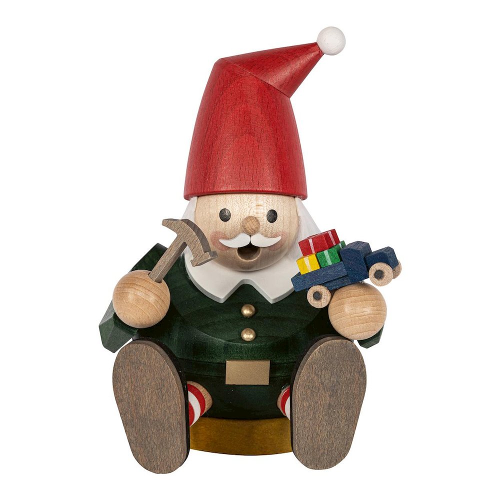 26490  -  Smoker - Mini Sitting Elf  -  6"H X "W X "D. Picture 1