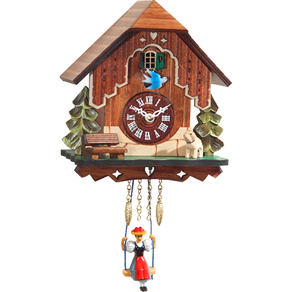 Battery-Operated Clock - Mini Size With Music/Chimes. Picture 1