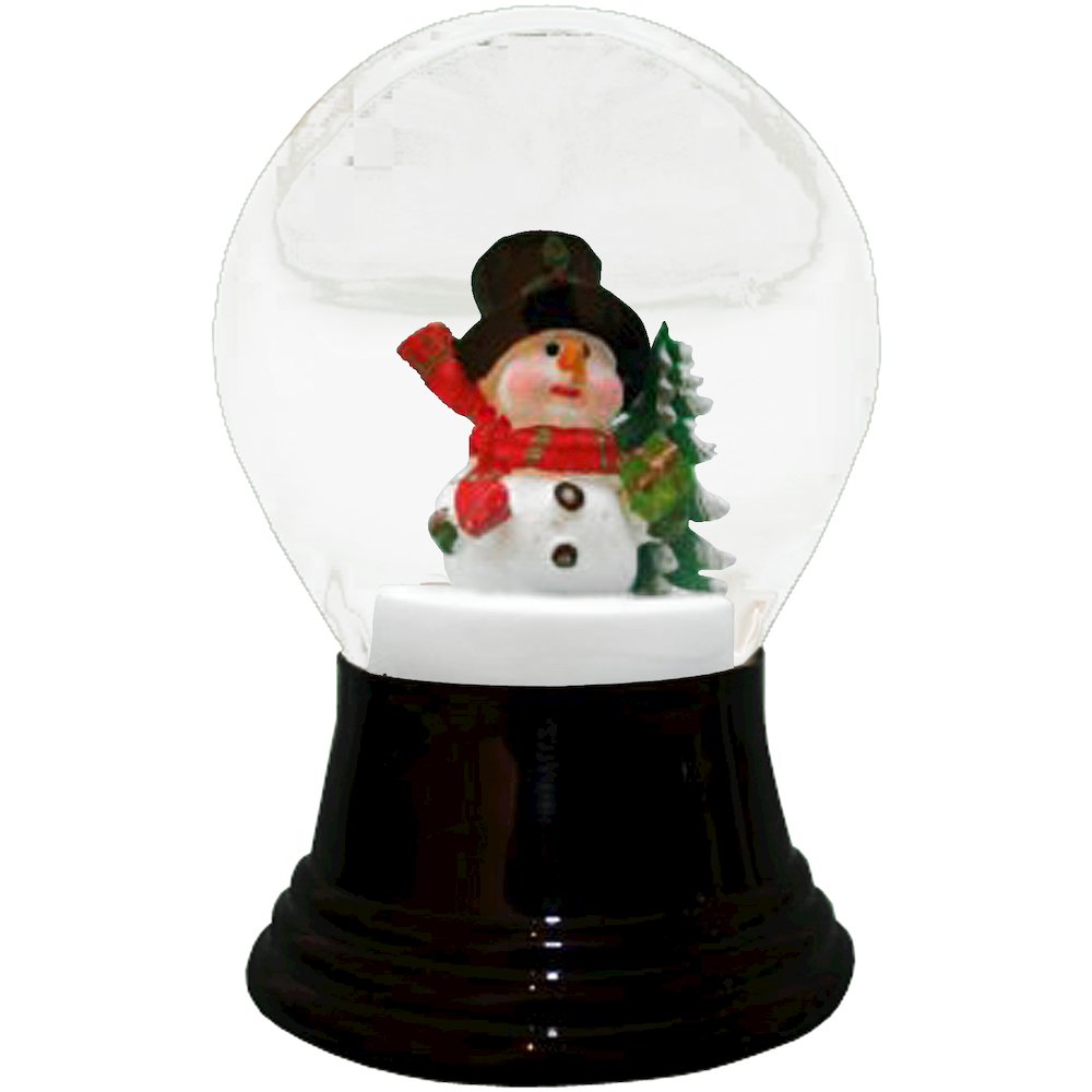 Snowglobe - Medium Snowman W/Scarf. Picture 1
